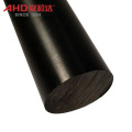 Barra redonda de plástico mecanizable con varilla de plástico ABS negro
