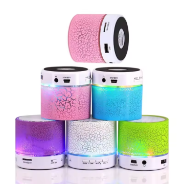 Affordable OEM LOGO Colorful Portable Outdoor Small Stereo Speakers A9 - Wireless Mini LED Bluetooth Speaker