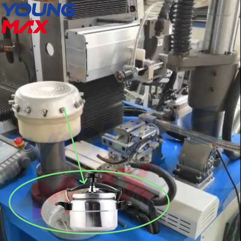 Pressure cooker automatic stud welding machine