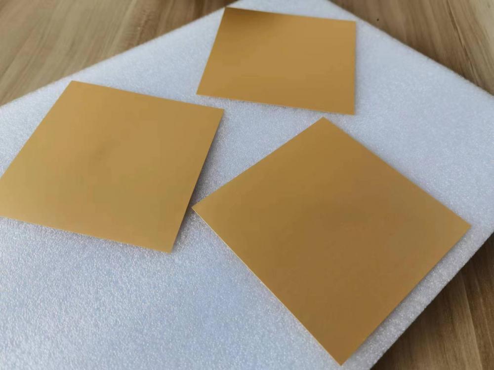W-Cu alloy gold-plated parts