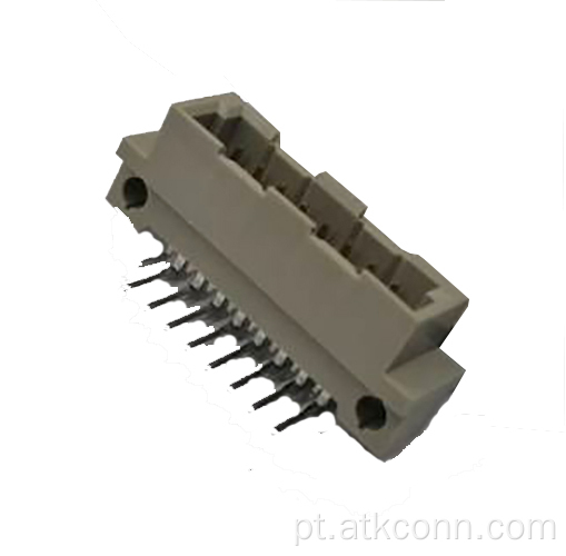 16 pinos de ângulo reto masculino/plug DIN41612 Conectores