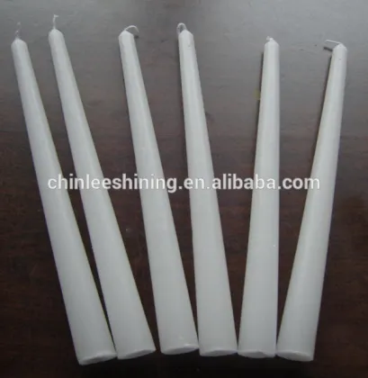 Brighting white house hold candle, paraffin wax candles