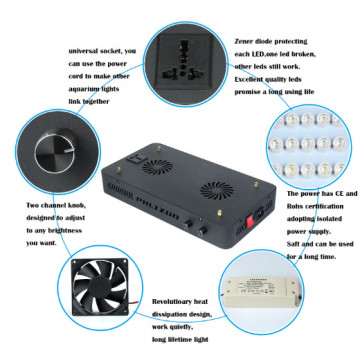 Luz de acuario Full Spectrum LED con carcasa de hierro