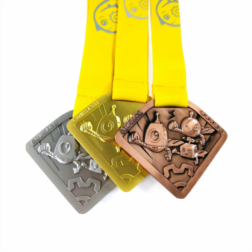 Custom robot competition medals set