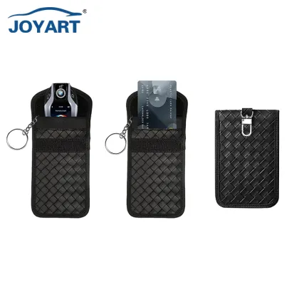 Stylish Leather RFID Blocking Car Key Pouch