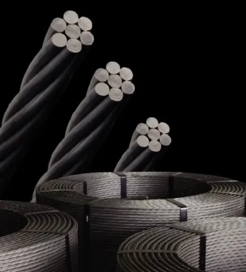 ASTM 416 12.7mm 15.24mm PC Steel Wire Strand