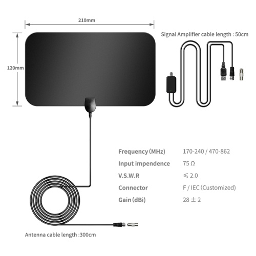 Tv Antenna Digital Boat Satellite Mini Indoor