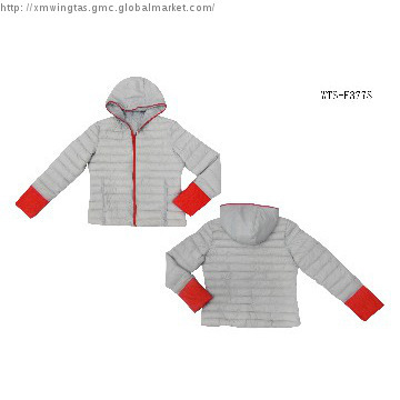 Womens  light down jacket with hood