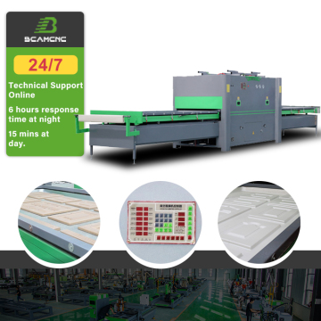 Machine de presse de plasticule en pvc en PVC pour portes d'armoires de cuisine