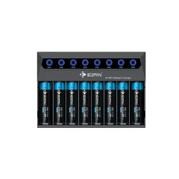 18650 Battery Charger: 8-Slot, Universal, and Intelligent with LED Indicator