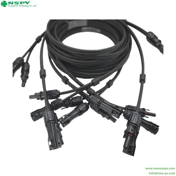 Solar Extension Cable Twin Core Cables with Connector Industrial Welding