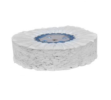 WHITE BUFFING WHEEL FOR STAINLESS STEEL OR ALUMINUM