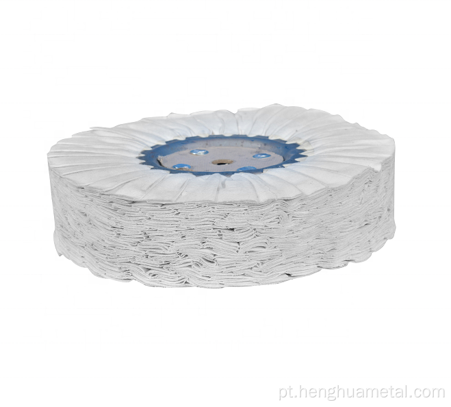 Roda de polimento branco para aço inoxidável ou alumínio