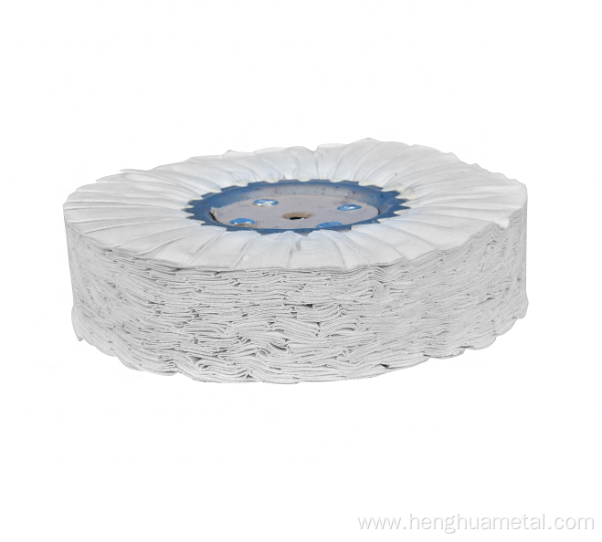 WHITE BUFFING WHEEL FOR STAINLESS STEEL OR ALUMINUM