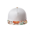 Cappuccio in bianco di Hip Hop di cappelli di Snapback di stampa floreale del cappuccio di Bill di abitudine 5 Pabel