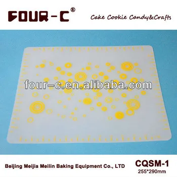 Anti-skidding silicone fondant mat,classic cake decorating supplies