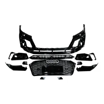 Star Shine Style Front Bumper Kit with Grille and Diffuser for Audi Q5L 2018-2020