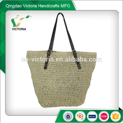 Hot sell summer brand chinese colorful straw bags
