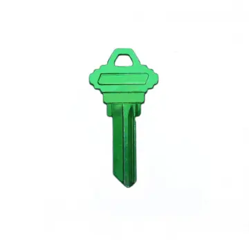 SC Keyway SC4 Brass Key Blanks Green Key