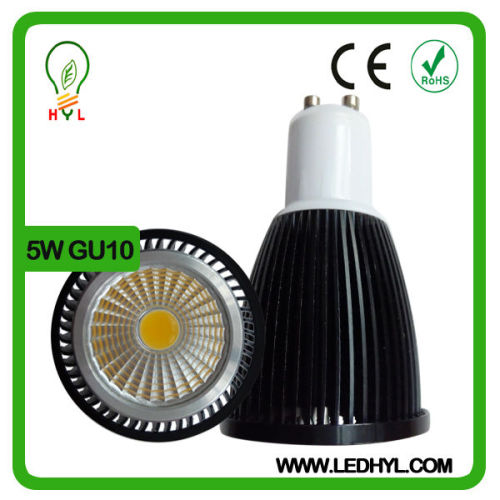 Aluminum Shell high quality 5W GU10 cob led spot light