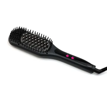 Ceramic Straightening Hair Brush PTC Curler Comb