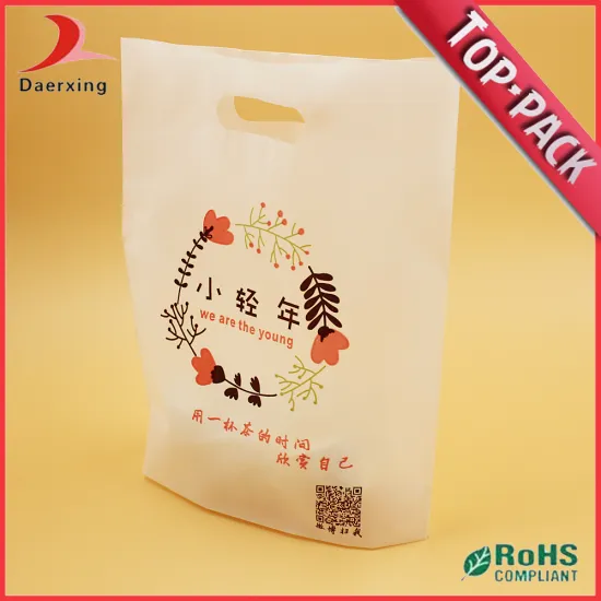 Personalized Handle Plastic Bag with Logo