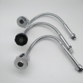 Chrome Flexible Spout Single Handle Kitchen Faucet