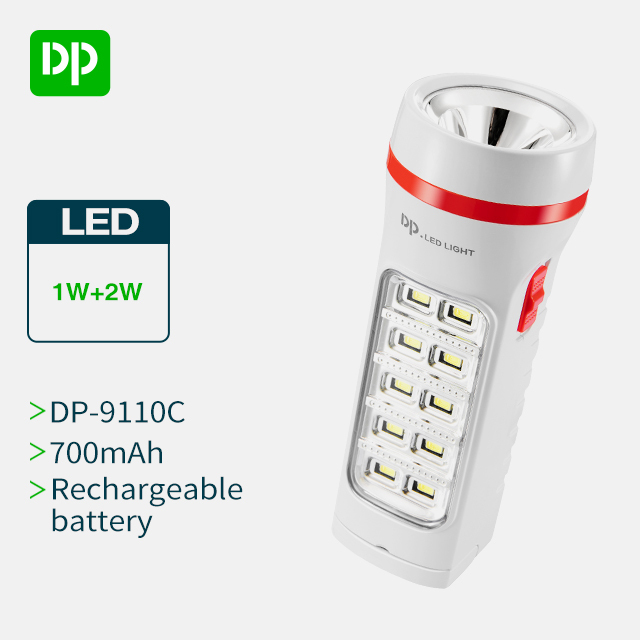 rechargeable high lumen outdoor indoor3W led SMD torch flashlight