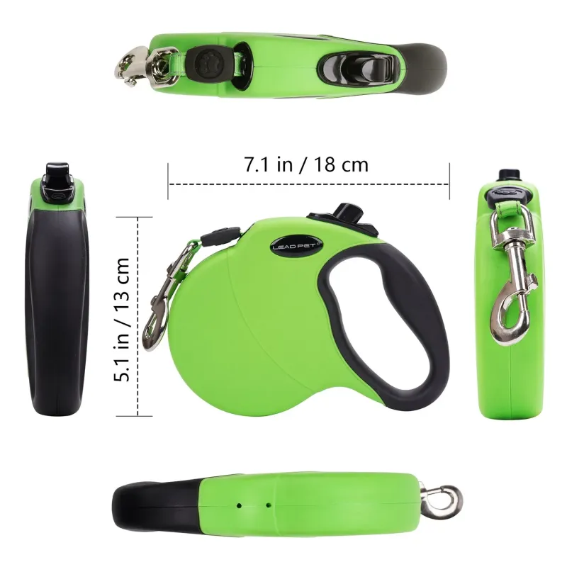 Retractable Dog Leash with Anti-Slip Handle