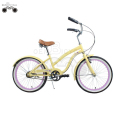 20-Zoll-Kinder schöne gelbe Beach Cruiser Bike