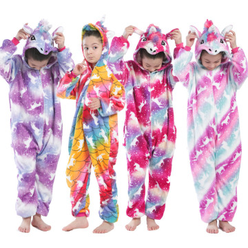Animal Cartoon Girls Unicorn Pajamas Funny Cosplay Costume Kigurumi Pajamas One Piece Hooded Onesies Jumpsuits Pyjamas Sleepwear