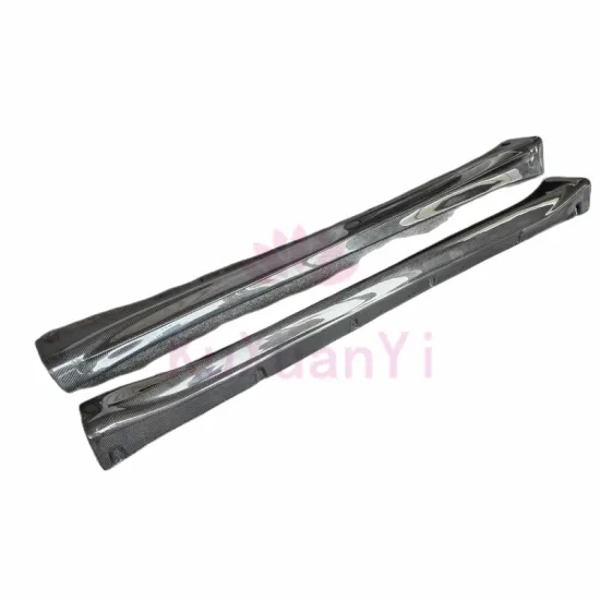 Used for T Model Y 4-door 2019-2021 carbon fiber side skirt lip body kit