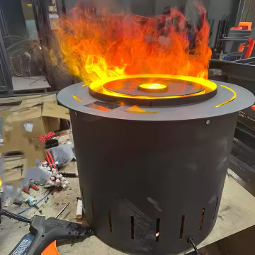 Factory Direct Sales Customizable Round Steam Fireplace with Realistic Flames and Electric Humidifier