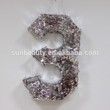 Paper Board and Foil made all numbers pinata wholesale