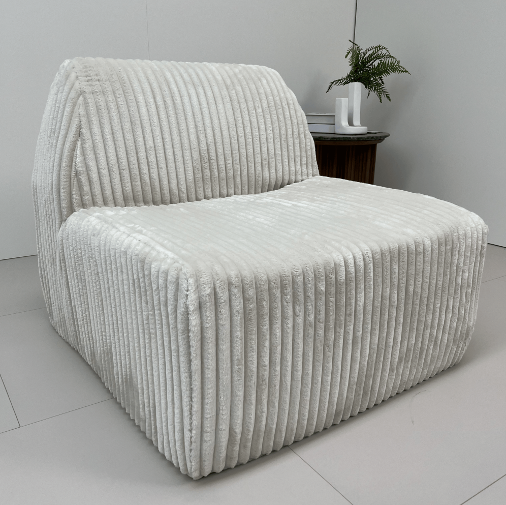 Vertical Ribbed Soft Sofa