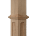 Post Newel Stair Wooden Vintage untuk kegunaan dalaman