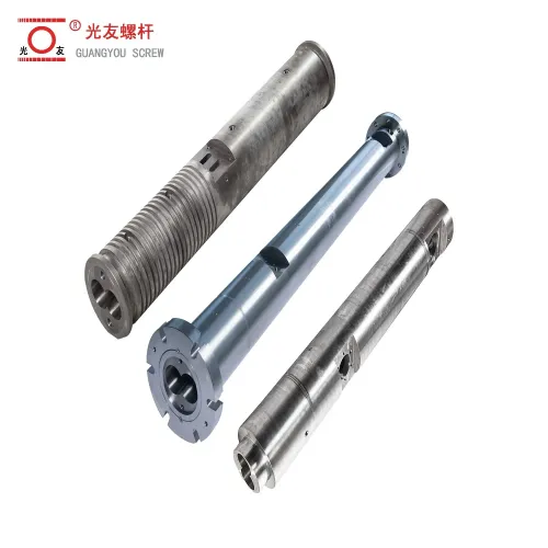 Bimetallic Barrel PVC Pipe Profiles KMD90/26 Parallel Twin Extruder Screw at Barrel Parts