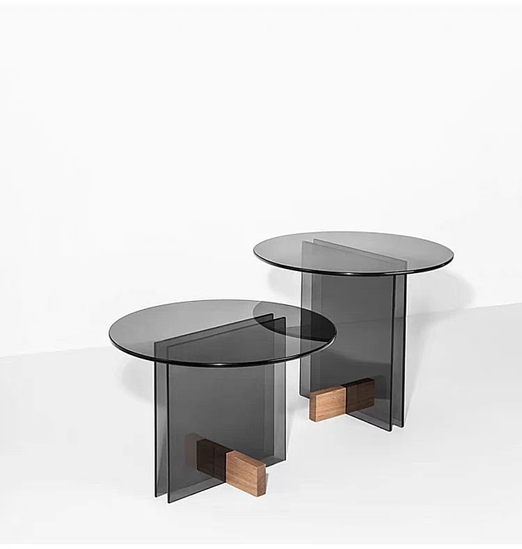 Barato al por mayor Simple Modern New Diseño Impresionismo Elegante mesa de té de centro redondo Elegante