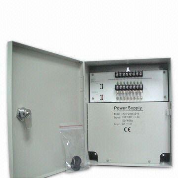 12V/10A 8-way CE Power Supply for CCTV Cameras, with Over-voltage Protection