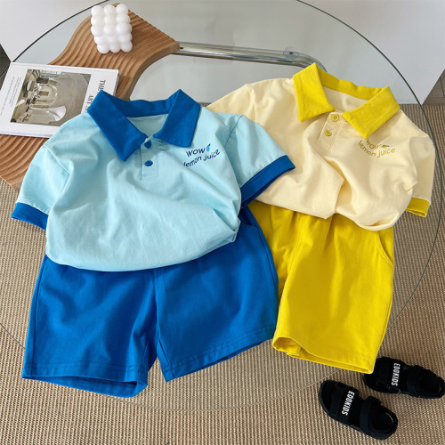 Summer Children's Clothing Short-Sleeved Polo Shirt