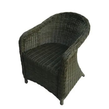 Outdoor furniture rattan chair, aluminum frame