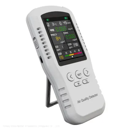 Wireless Portable CO2 Detector: Temperature, Humidity & Air Quality Monitor