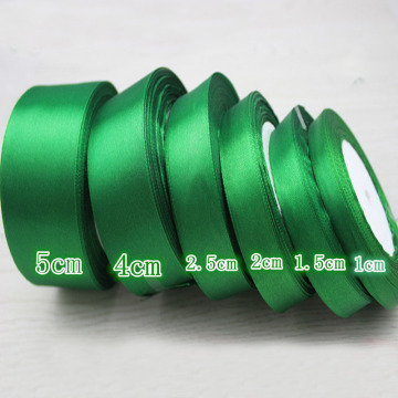 6/10/15/20/25/40/50mm Green Satin Ribbons Christmas Halloween New Year Festival Gift Box Wrapping DIY Crafts Scrapbooking Ribbon