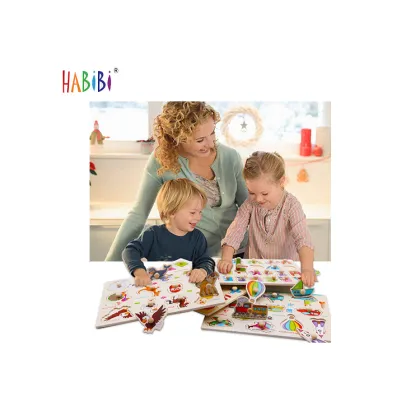 Handcrafted Wooden Jigsaw Puzzle for Kids: Math Learning and Entertainment