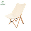 Chaise de camping en bois pliant léger portable extérieur