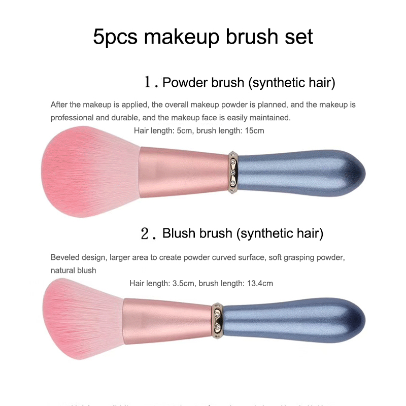 5pcs makeup brushes set 