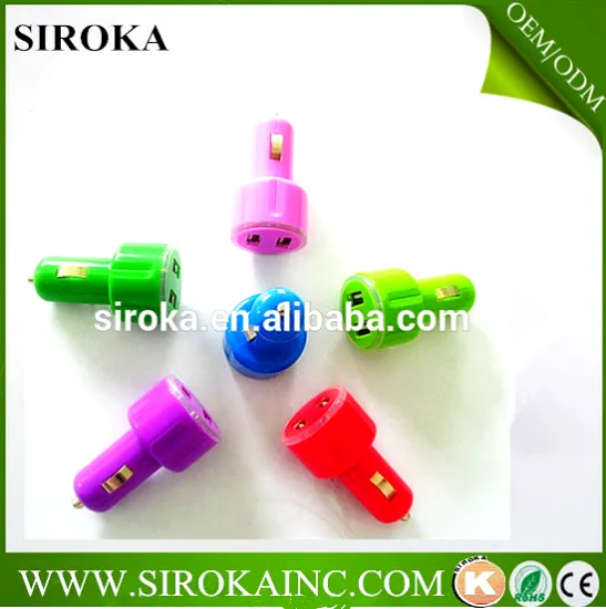 Dual USB 2.1A ouput car charger mini Car Battery Charger for Apple,iPhone