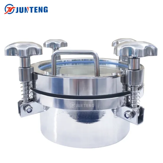 Stainless Steel Manhole Cover for Tanks: DN100 to DN800 Flanged Round Manway