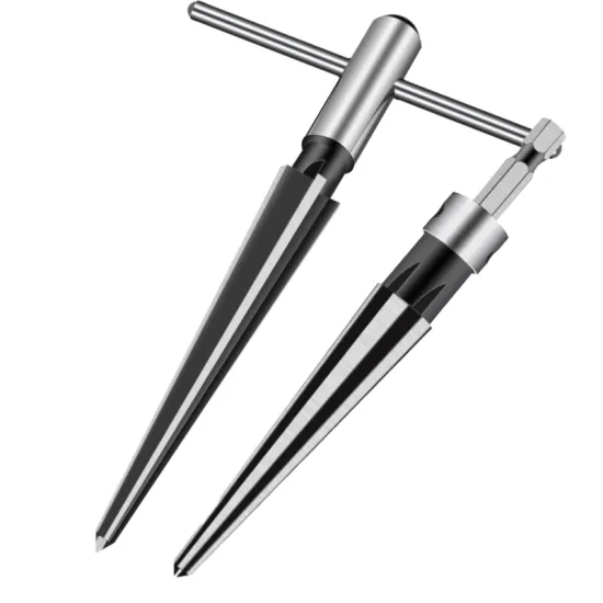 Professional Woodworker's Tool: T-Shaped Cut Reamer with Hexagon Handle and Machine Reamer