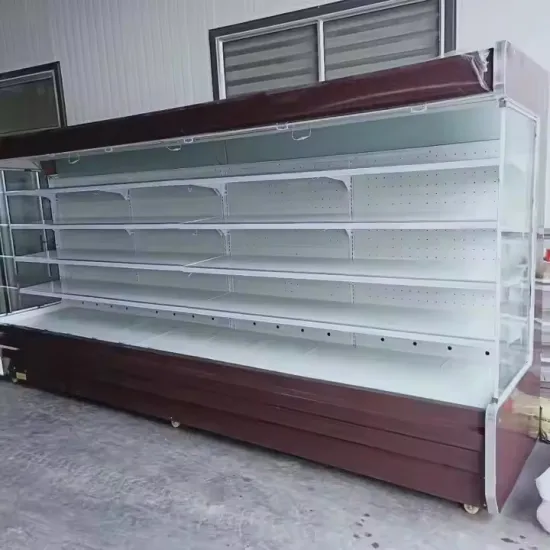 Supermarket Commercial Transparent Glass Door Upright Freezer Showcase